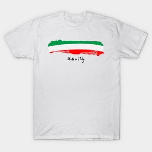 Made in Italy with italian flag T-Shirt